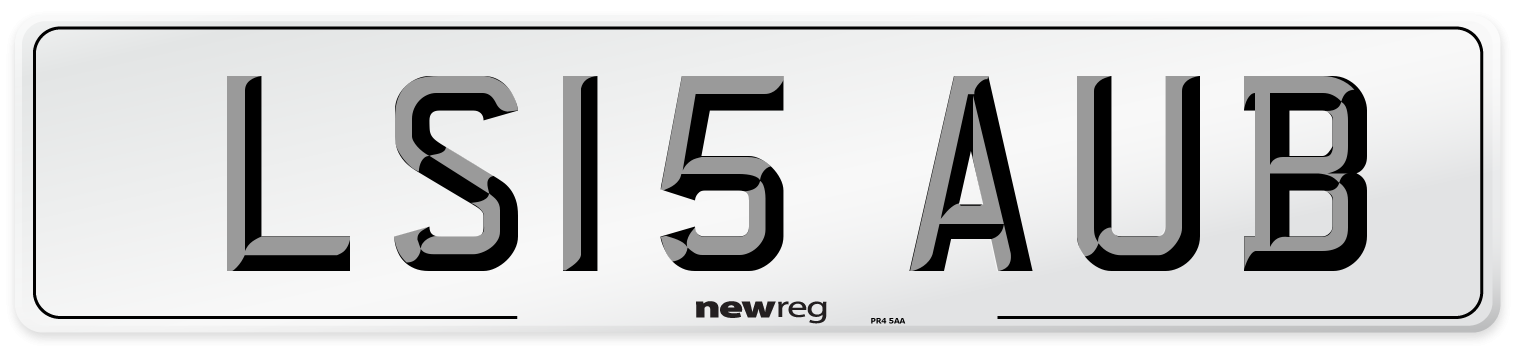 LS15 AUB Number Plate from New Reg